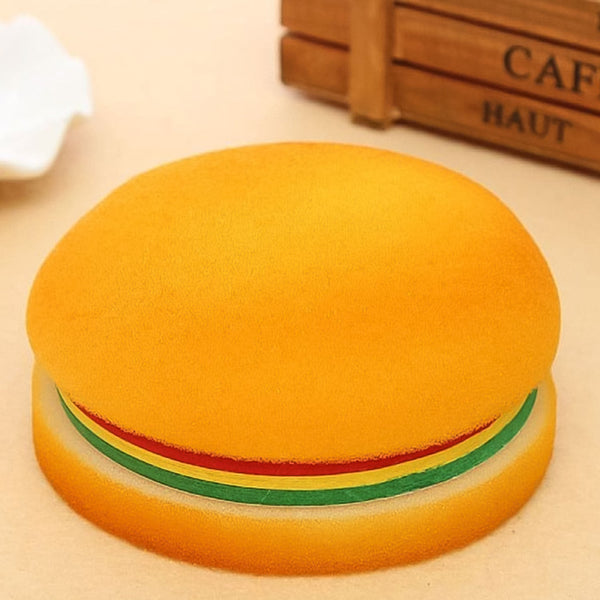 Unique burger-shaped notepad, multicolor sticky notes