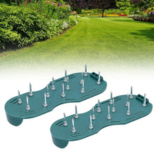 Lawn Aerator Sandals, Garden Grass Aerator Spiked Sandals Green Studded Shoes for Yard Patio Garden Excavation