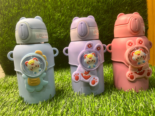 3D Astronaut Bear Vacuum Insulated Water Bottle