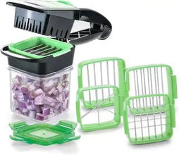 Vegetable dicer with multiple blades