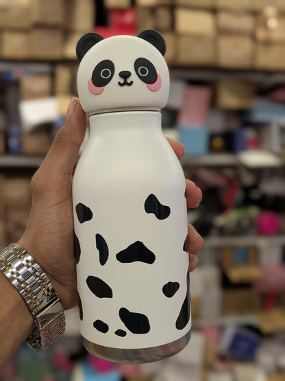 3D Animal Insulated Stainless Steel Water Bottle, 480ml, Safari Theme, Leak Proof Vacuum Flask for Kids and Adults